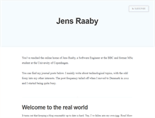 Tablet Screenshot of jens.raaby.co.uk